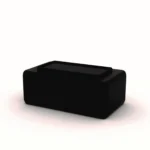 Canoe pouf with tray