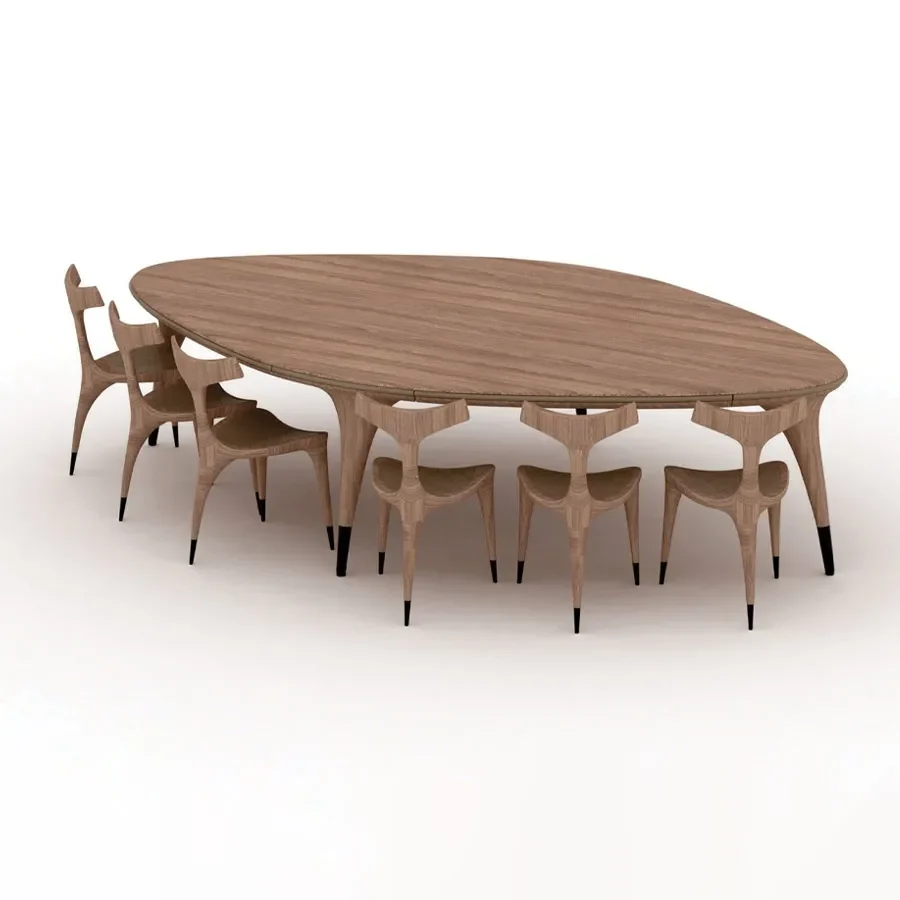 Minimalist dining table