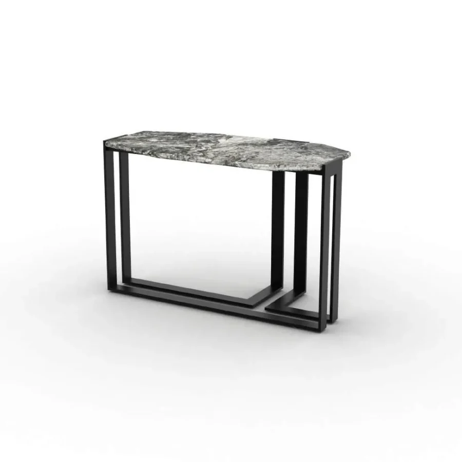 Hirad 80 Stone Side Table